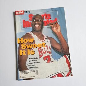 Michael Jordan Sports Illustrated Magazine June 22 1992 How‎ Sweet It Is NBA FLS